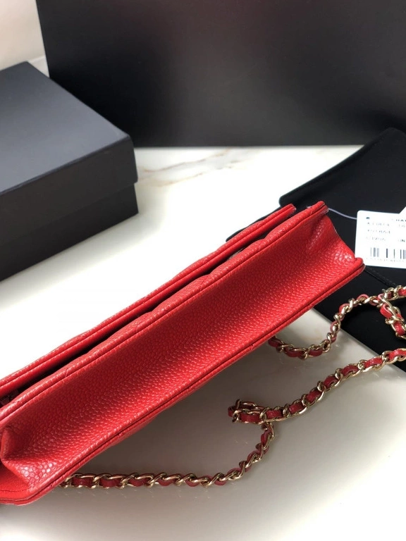 Firstbag Ru HARDWARE WALLET WITH CHANEL GOLD CAVIAR CHAIN 0730